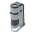 LED-Taschenmikroskop, Vergrößerung 100x - 250x, inkl. Adapter-Clip für Smartphone und mit Auflagesystem für Objektivträger (Batterie ist bereits im Lieferumfang enthalten)