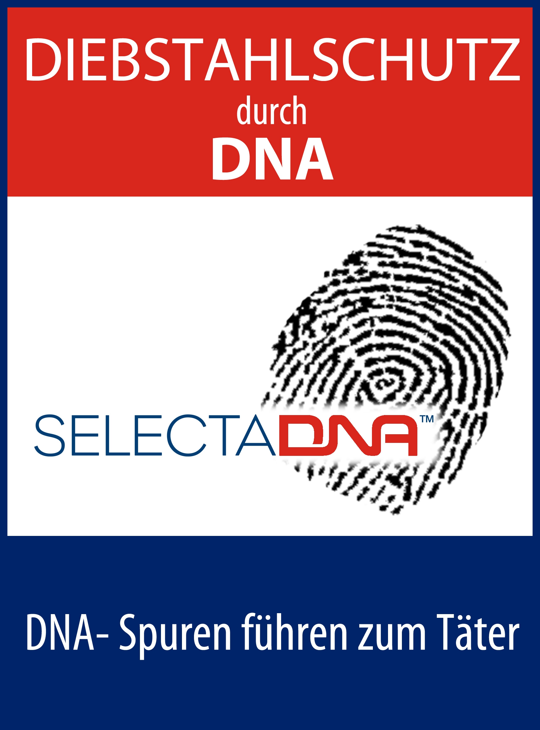 5 Sticker Objekt mit künstlicher DNA gesichert 50 mm künstliche DNA 