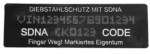 SelectaMark Sicherheits-Aufkleber/Schablonen für Metall-Teile, inkl. Ätz-Flüssigkeit für bis 5 Schablonen